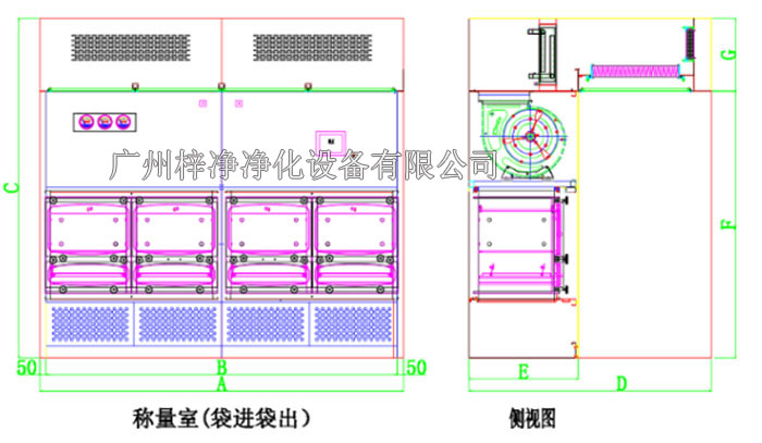 負(fù)壓稱量臺設(shè)計圖