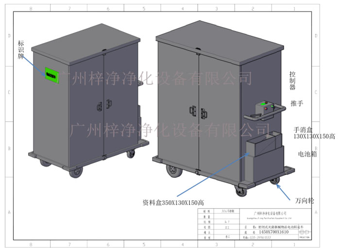 密閉式滅菌器械物品電動(dòng)轉(zhuǎn)運(yùn)車(chē)產(chǎn)品方案設(shè)計(jì)示意圖及內(nèi)部結(jié)構(gòu)